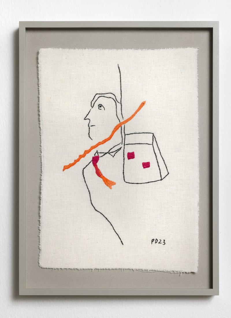 Installation Petites broderies intemporelles (Detail)